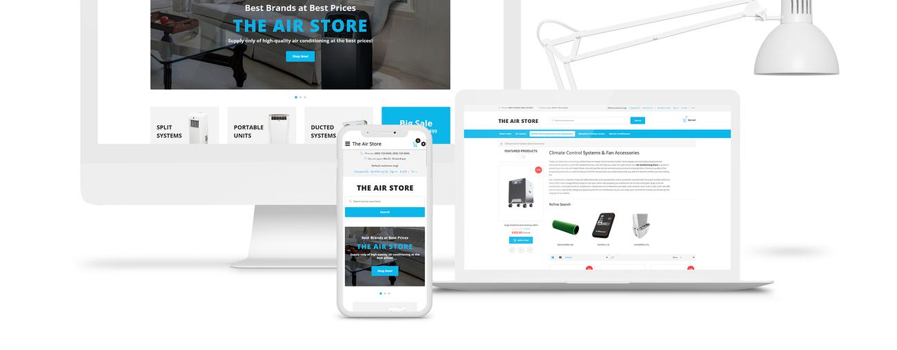 простые системы кондиционирования интернет магазин opencart шаблон