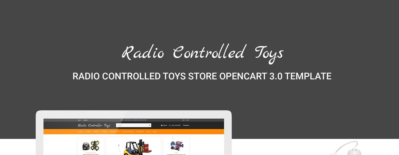 простые электронные игрушки интернет-магазин шаблон opencart