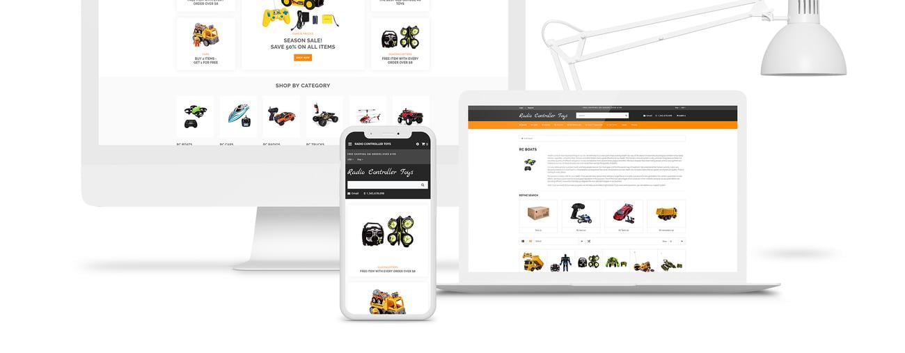 простые электронные игрушки интернет-магазин шаблон opencart