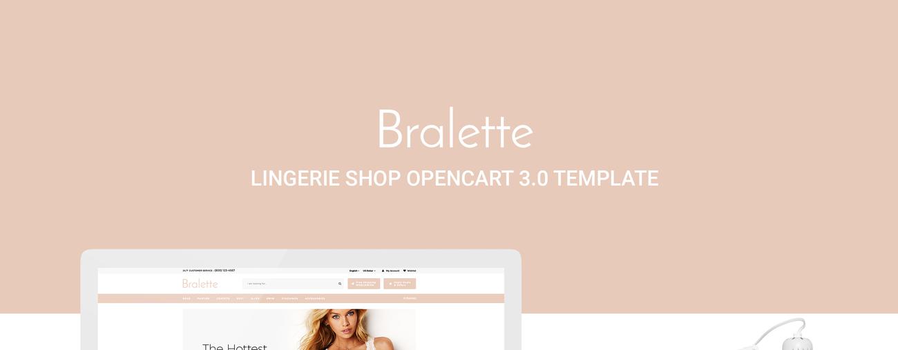 bralette lingerie opencart шаблон