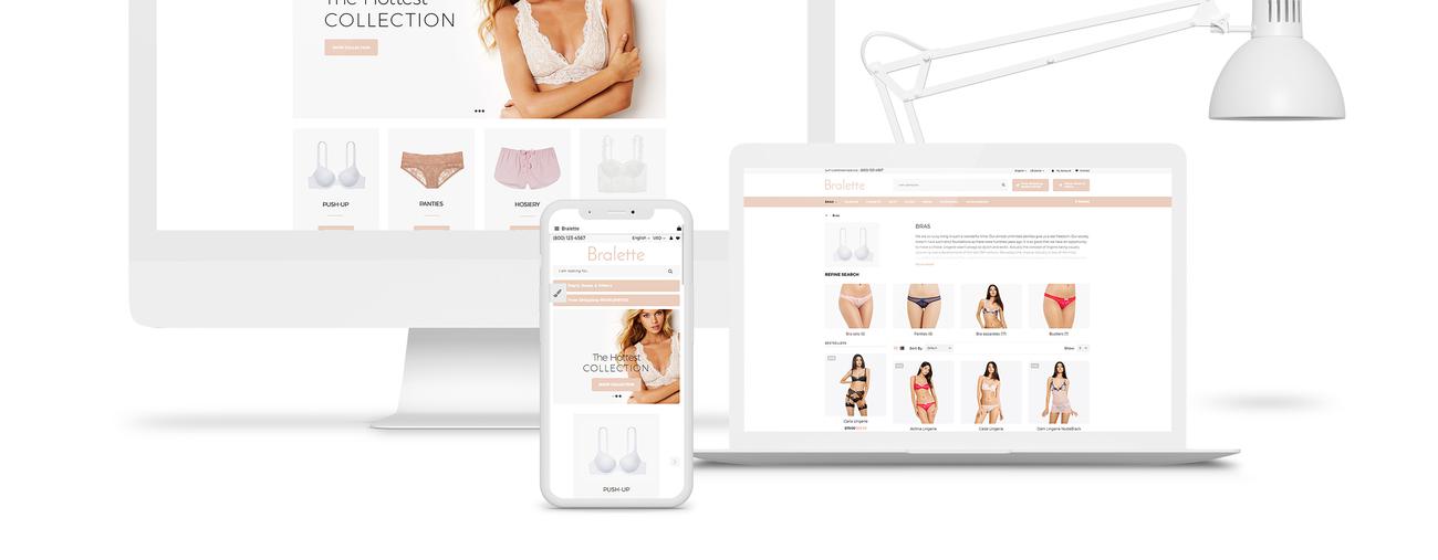 bralette lingerie opencart шаблон
