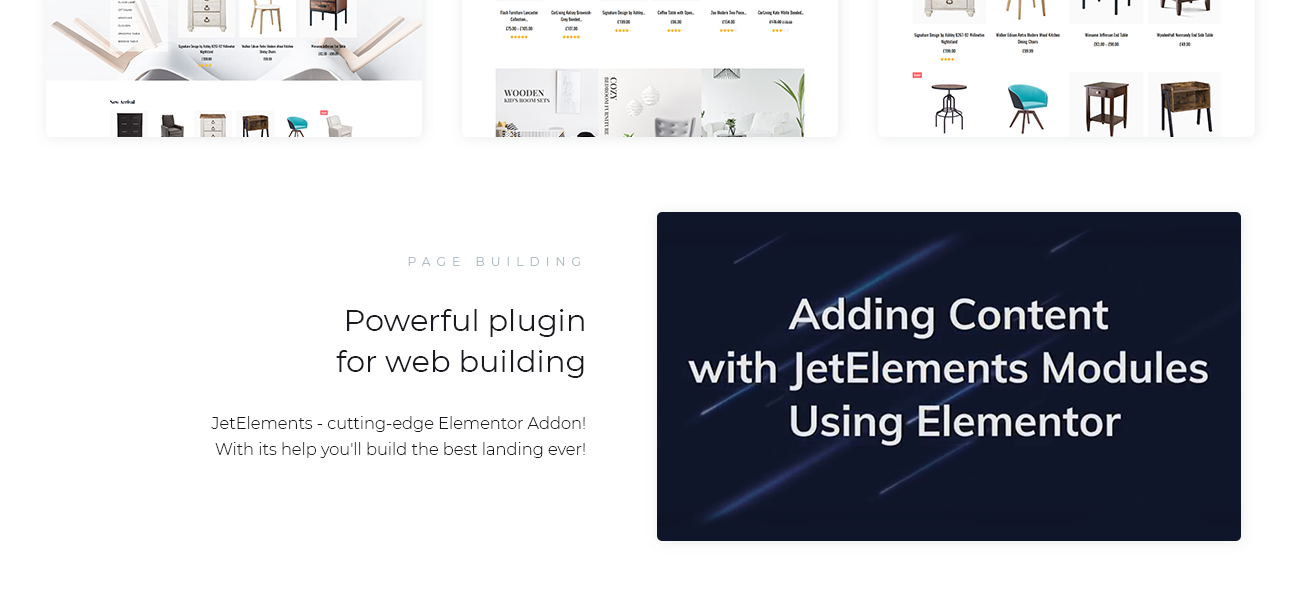 тема интерьера elementor woocommerce