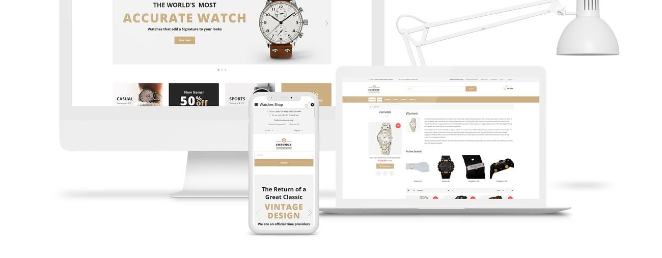 шаблон магазина часов opencart