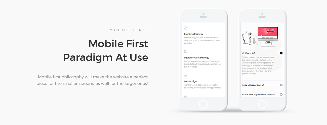 современная и минималистичная креативная тема wordpress