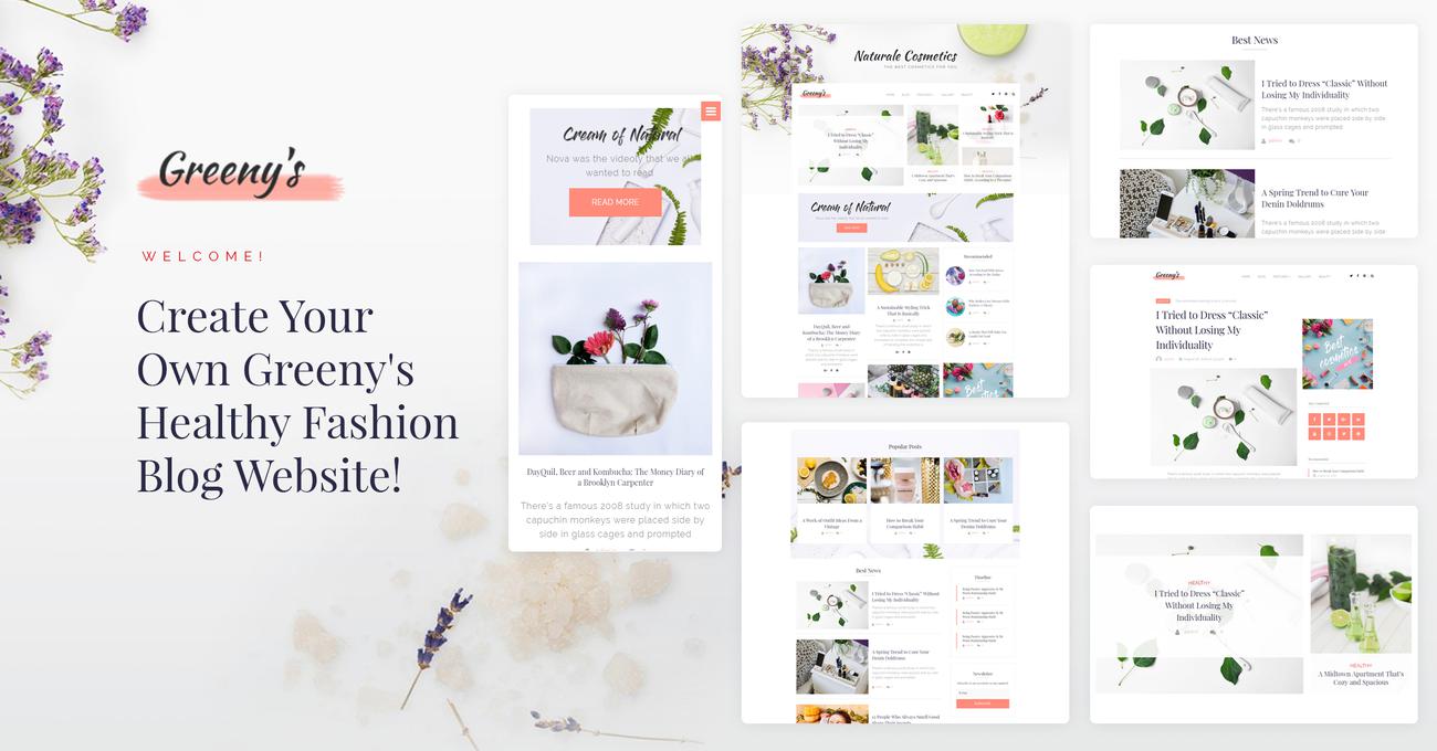здоровая мода wordpress elementor theme