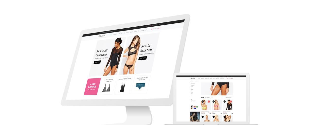 магазин нижнего белья shopify тема