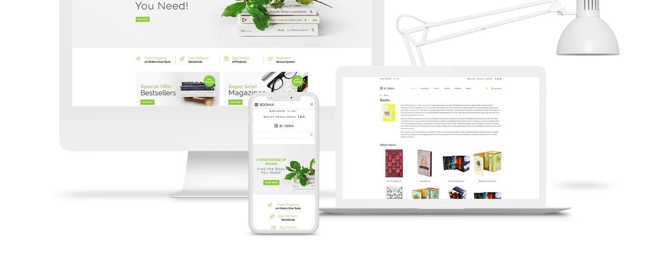 шаблон книжного магазина opencart