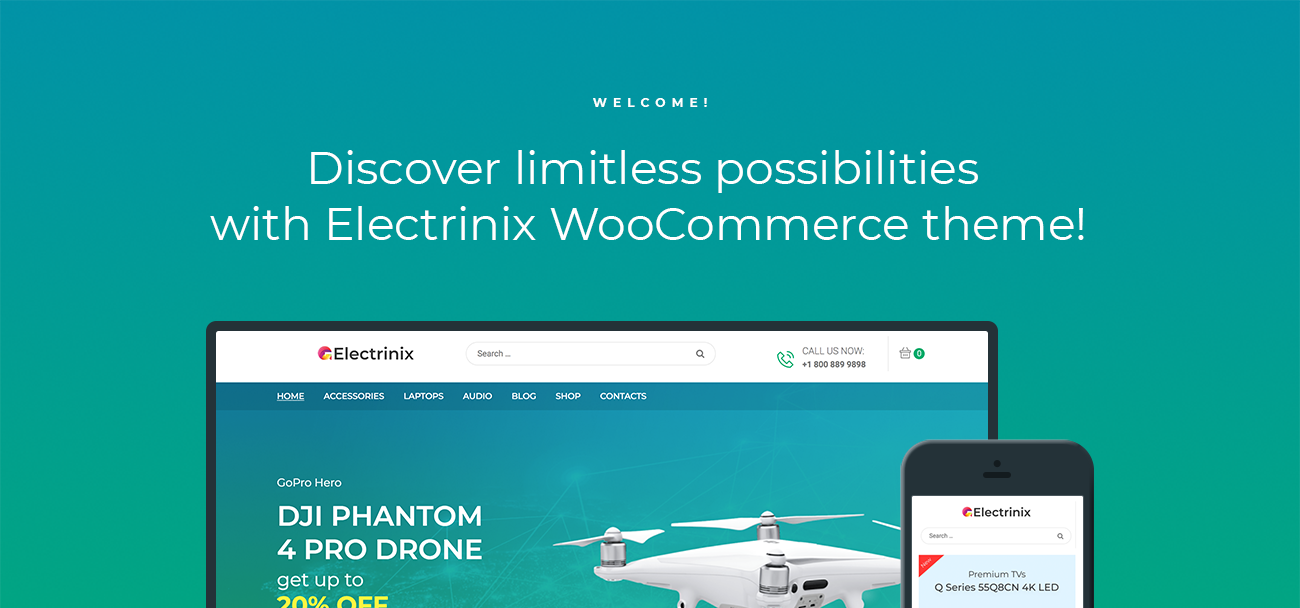магазин электроники elementor woocommerce theme