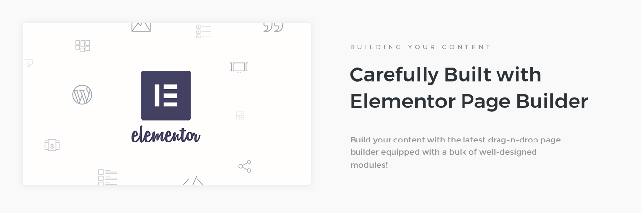 шаблон целевой страницы creative elementor wordpres