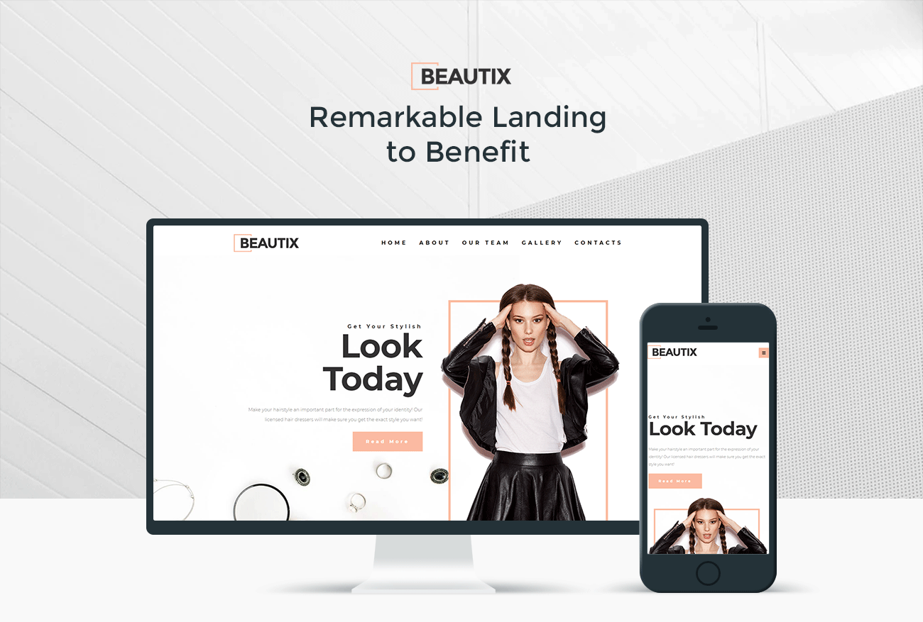 шаблон целевой страницы wordpress beauty elementor