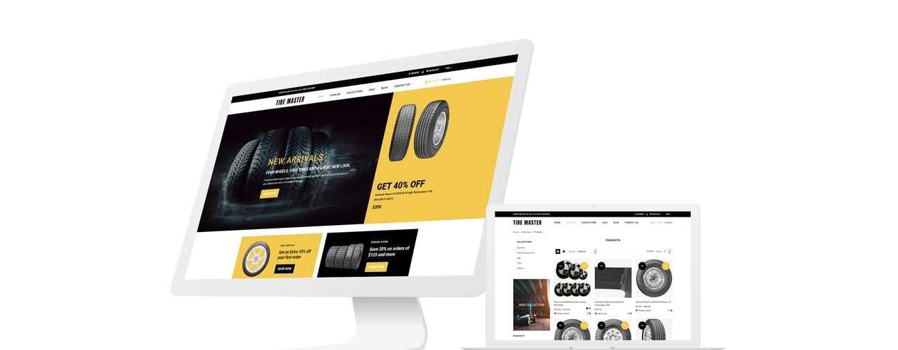 wheels &amp; tires shop тема shopify