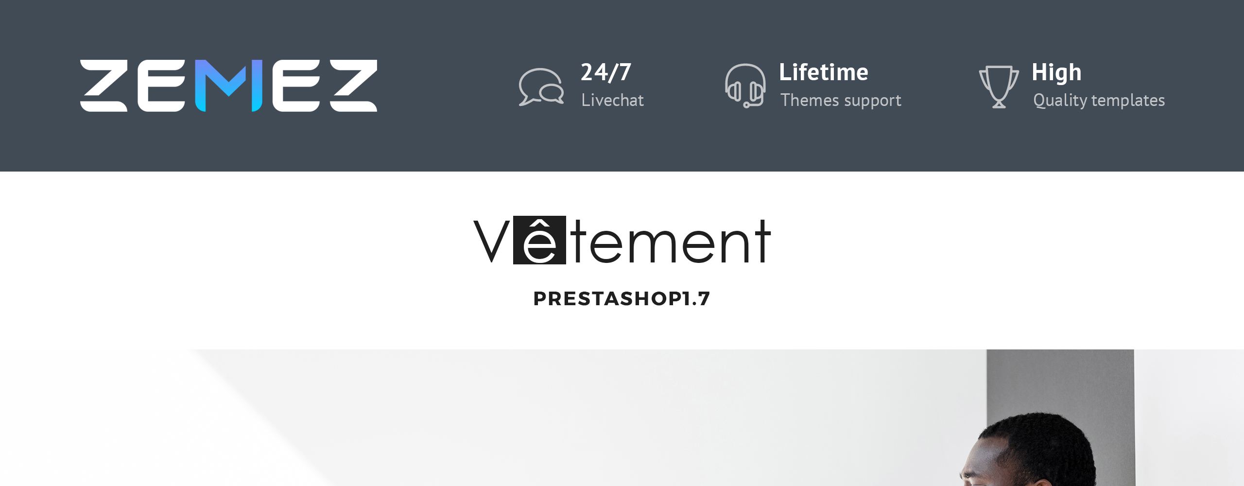 магазин одежды prestashop тема