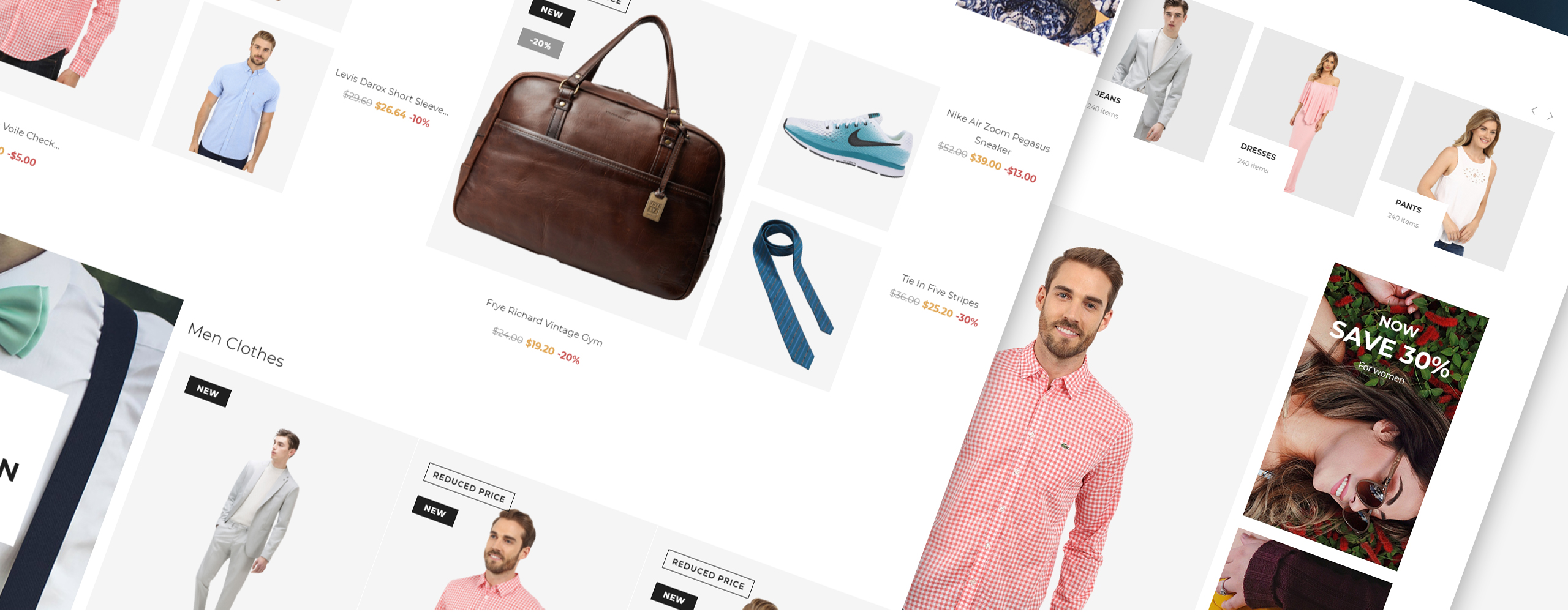 магазин одежды prestashop тема