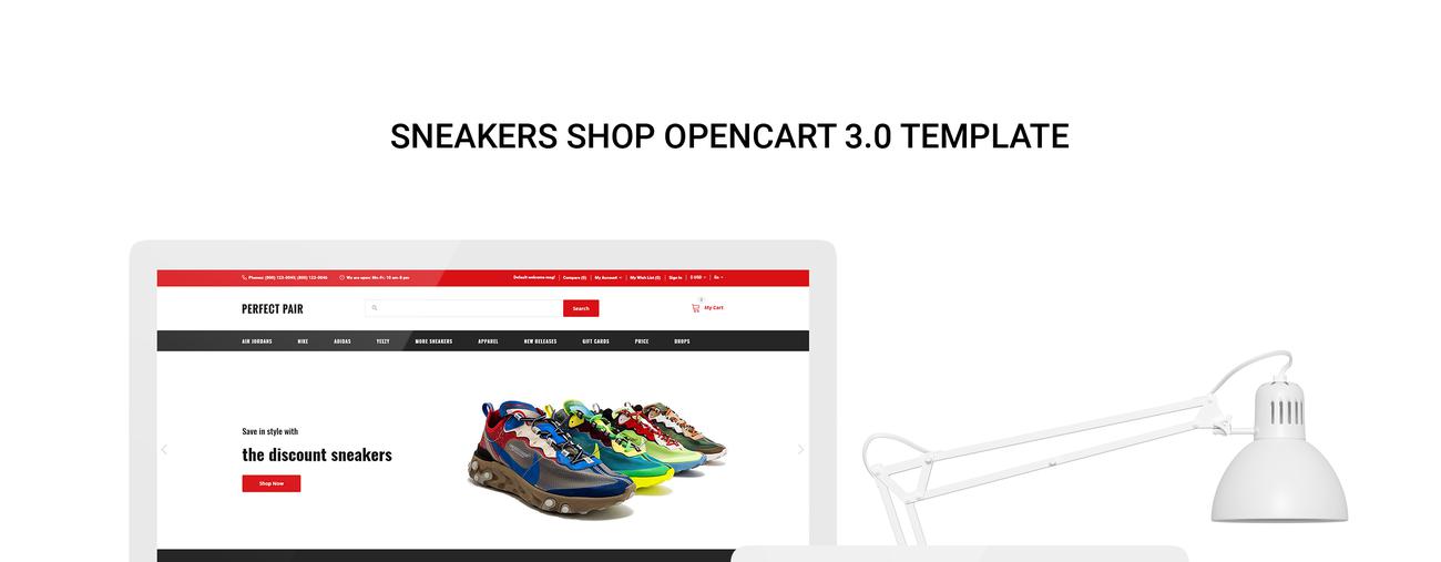магазин кроссовок шаблон opencart