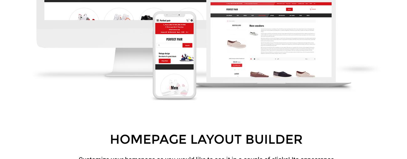 магазин кроссовок шаблон opencart