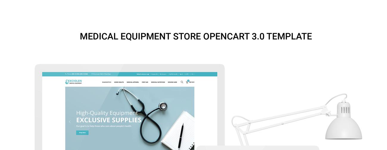 шаблон opencart магазина медицинского оборудования