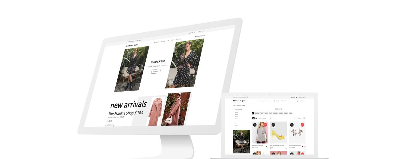 используйте тему shopify