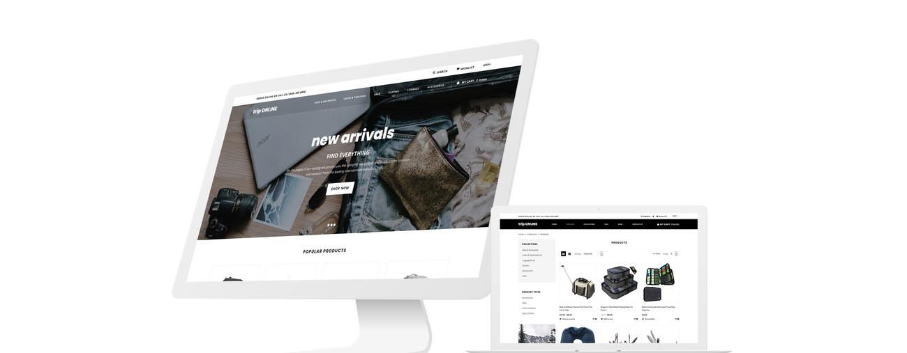 trip online shopify тема