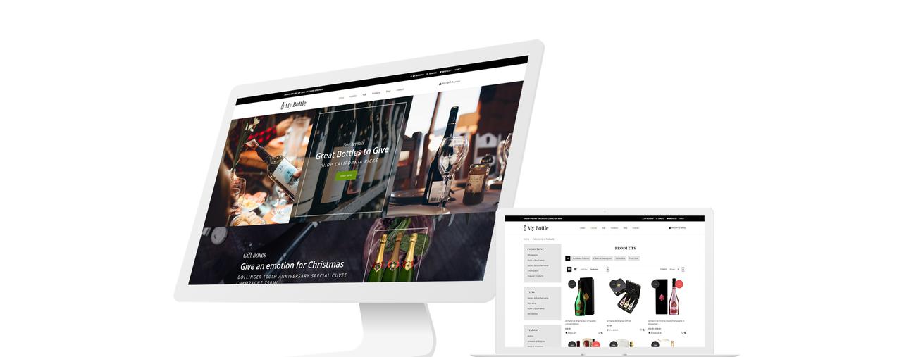 напитки и напитки чистый shopify тема