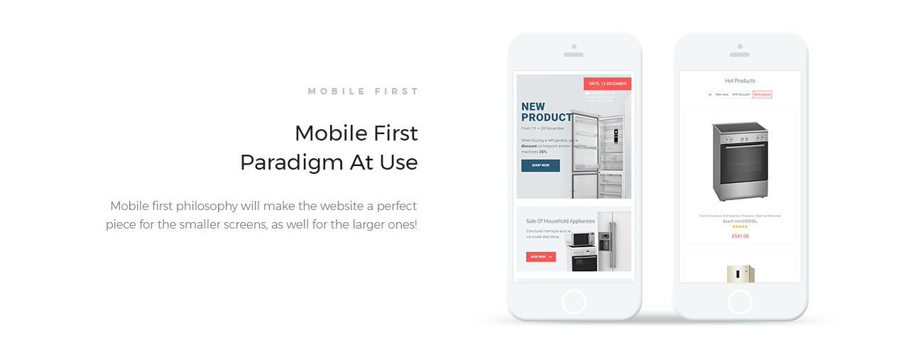 интернет-магазин бытовой техники универсальный clean elementor woocommerce theme