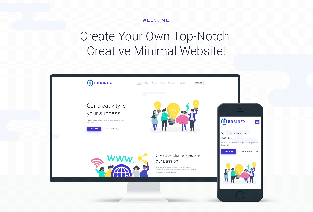 creative studio multipurpose minimal wordpress elementor theme