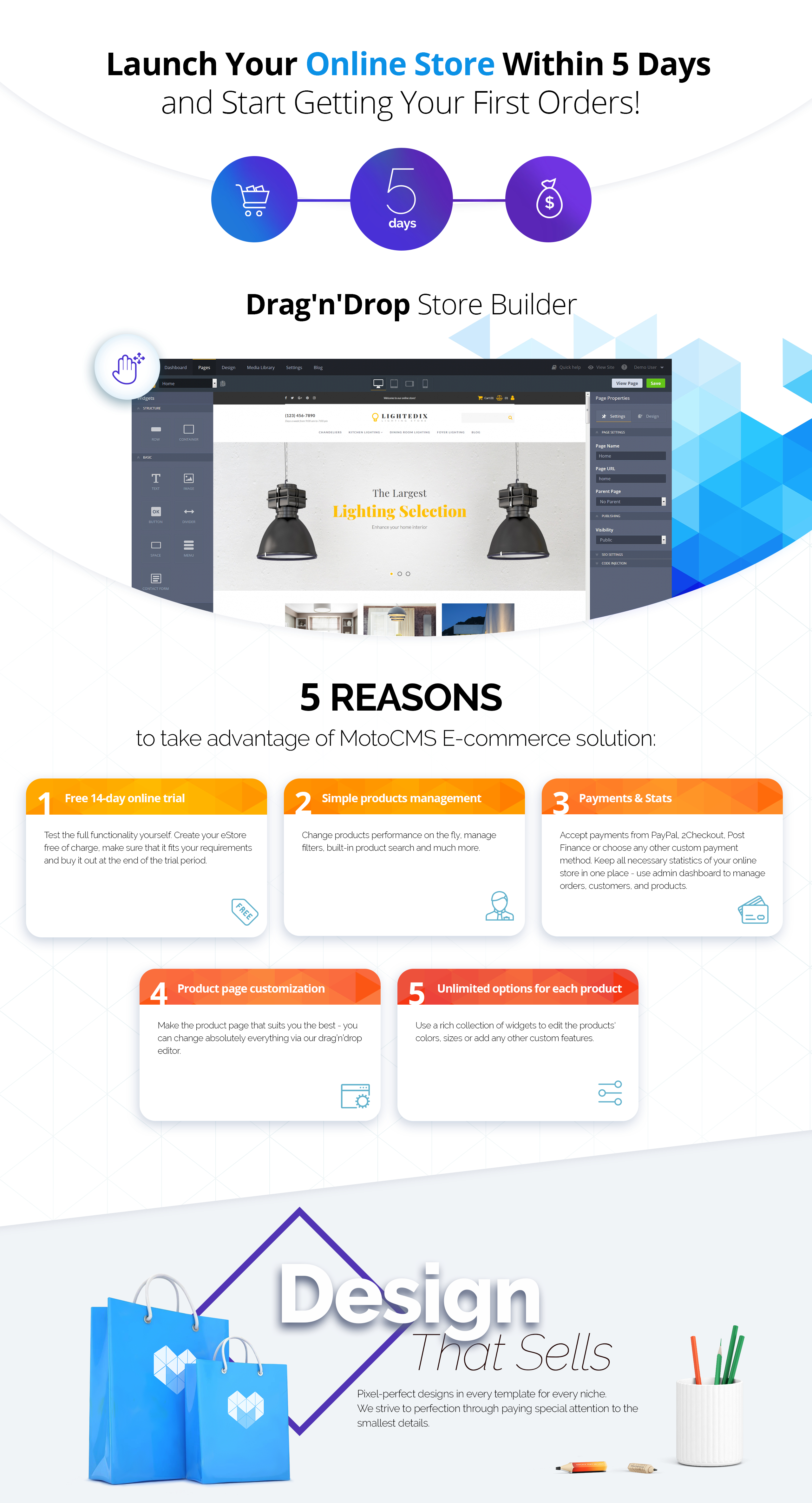 шаблон электронной коммерции lightning store motocms