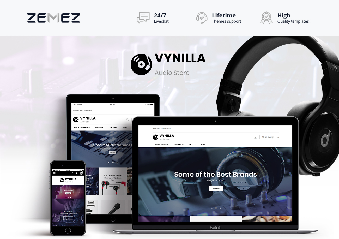 amp audio store magento theme