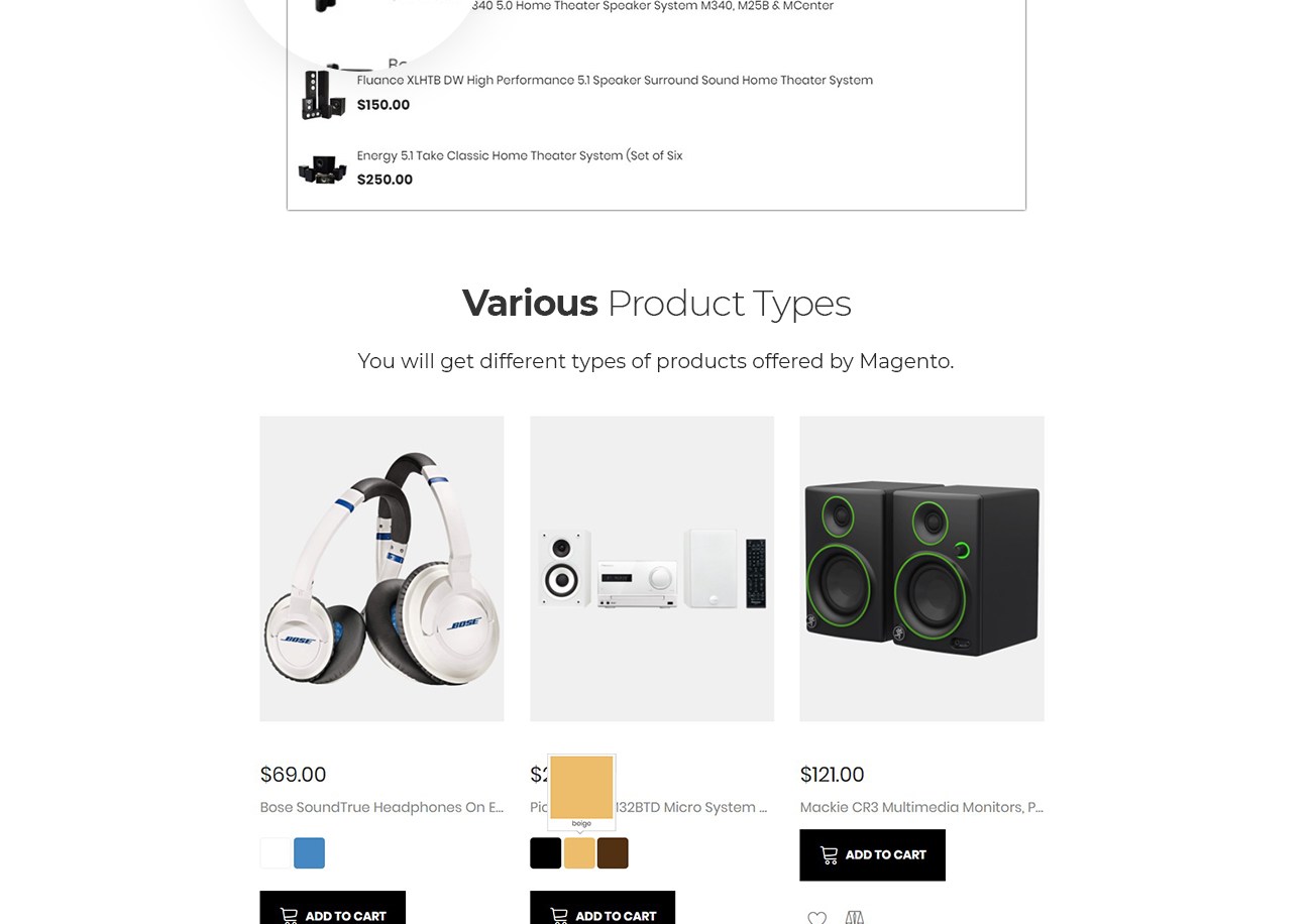 amp audio store magento theme