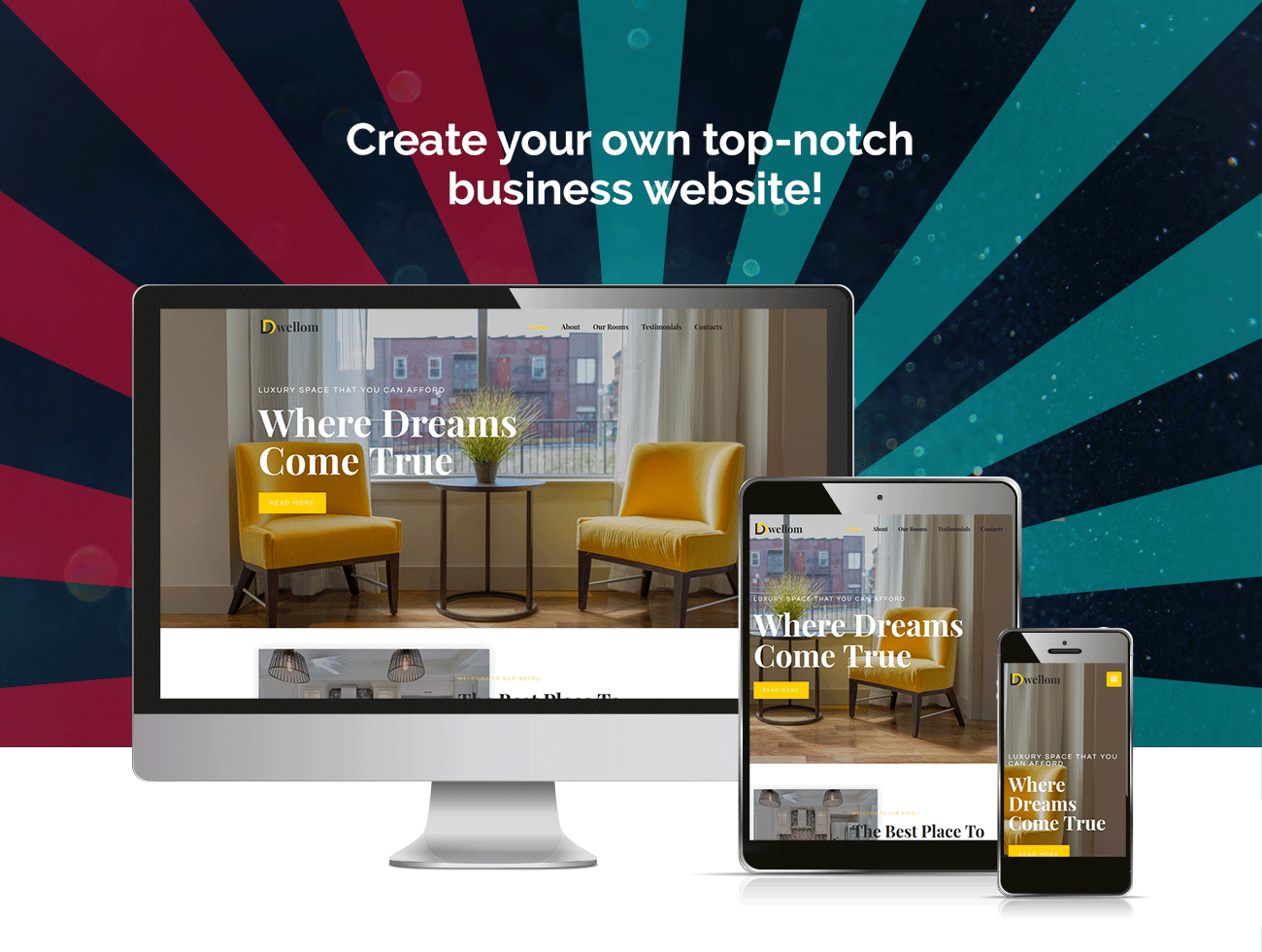 hotel clean wordpress elementor theme