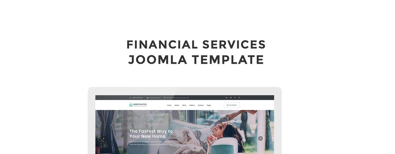 современный шаблон joomla для финансовых услуг