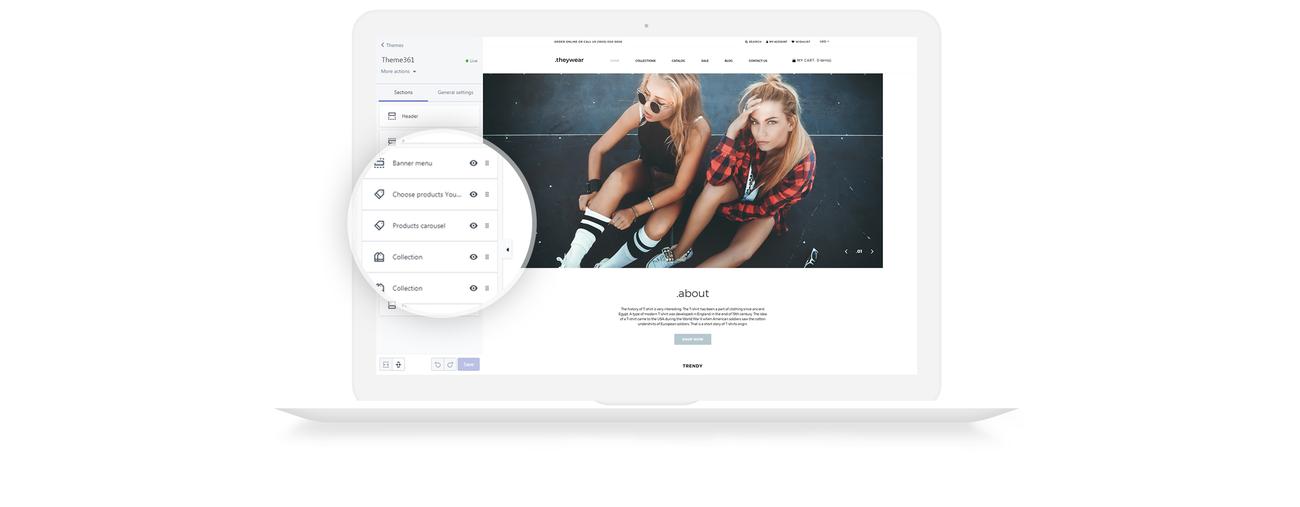 shirt shop elegant shopify theme