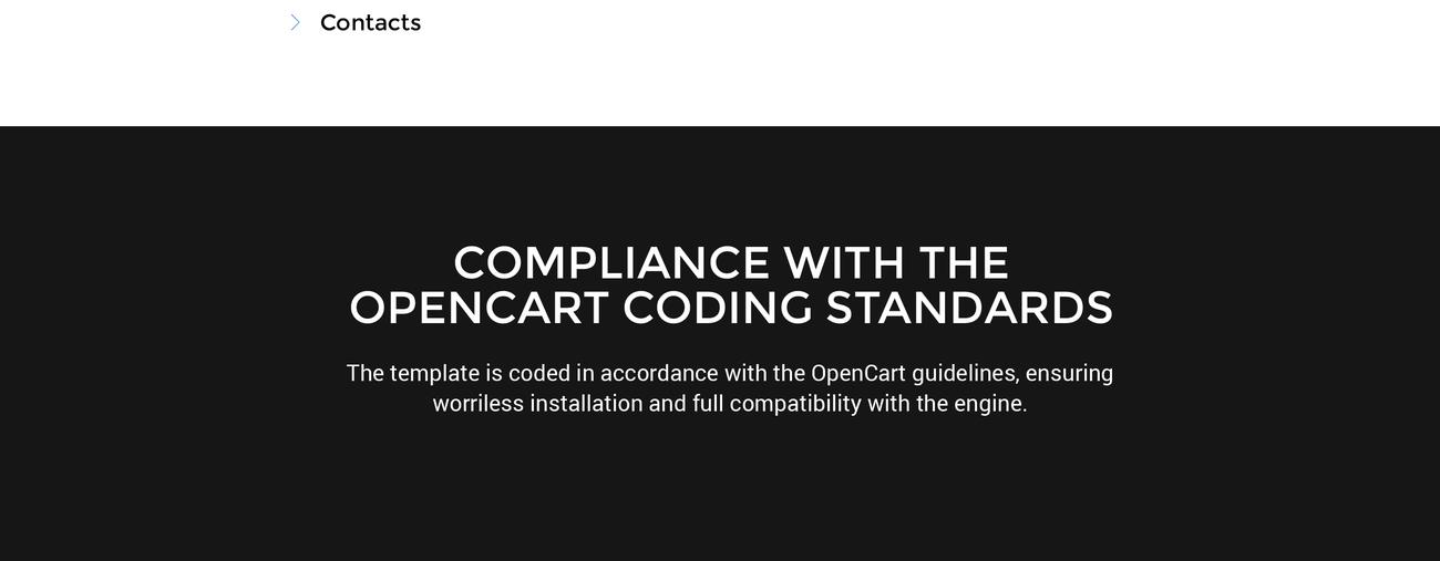 используйте чистый шаблон opencart