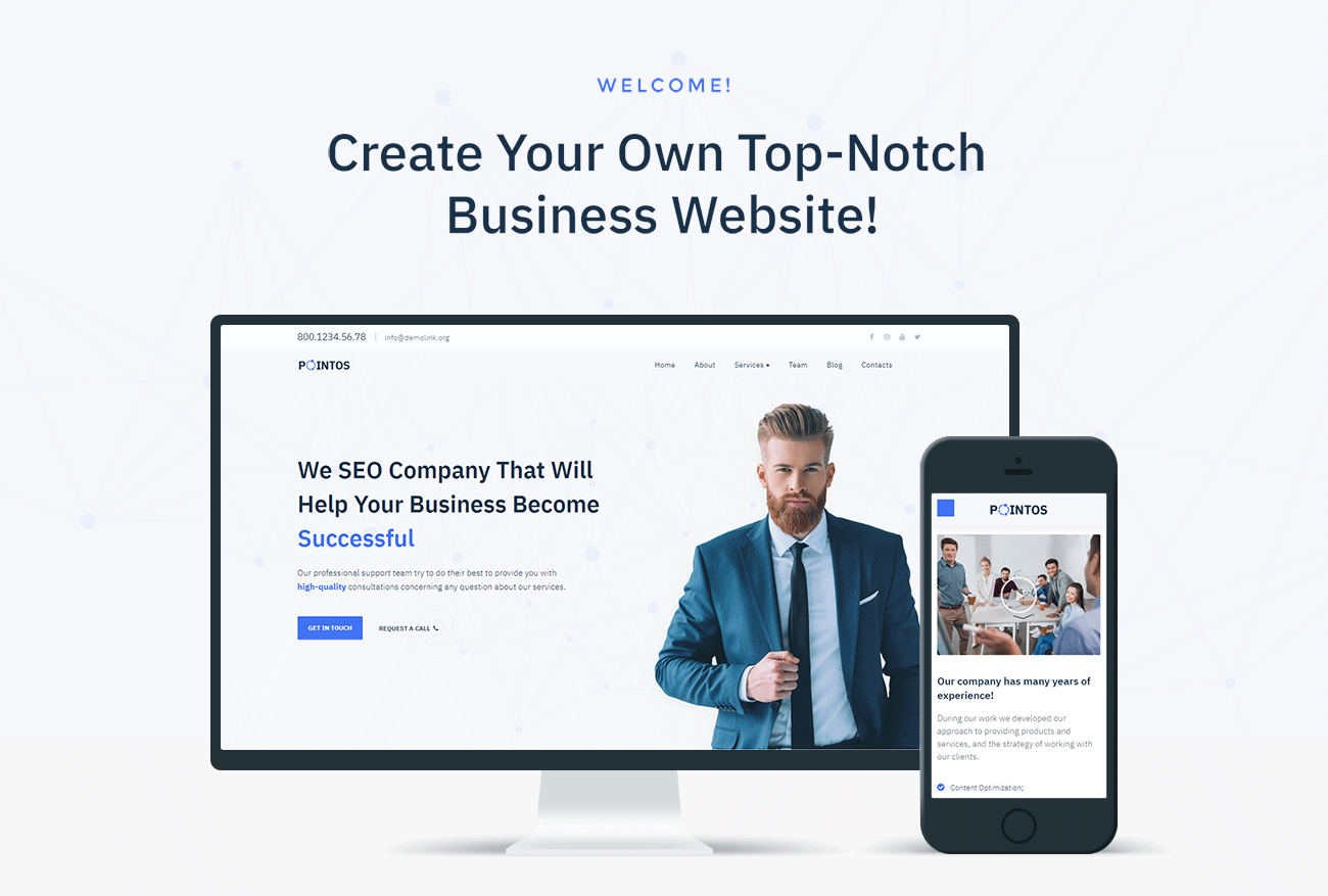 seo консалтинг многоцелевая современная тема wordpress elementor