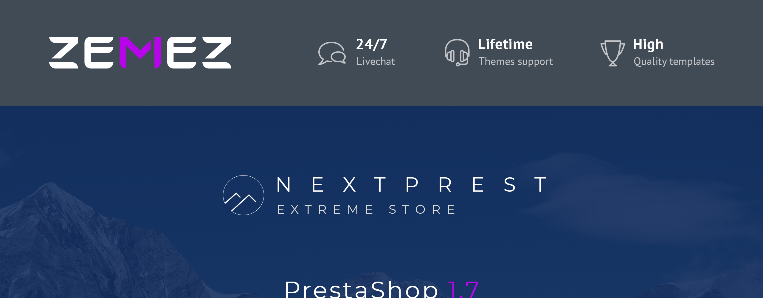 extreme store clean bootstrap ecommerce prestashop theme