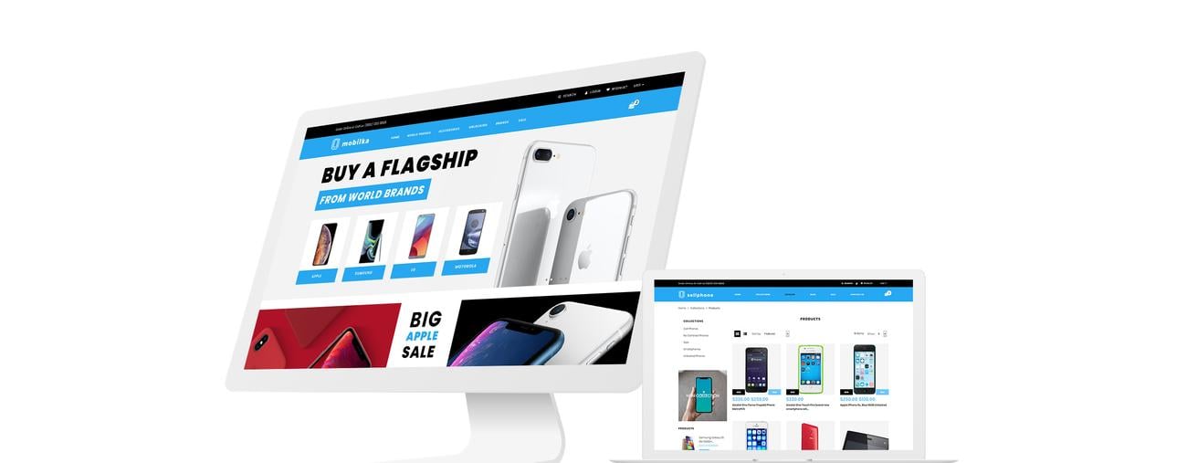тема мобильного магазина clean shopify