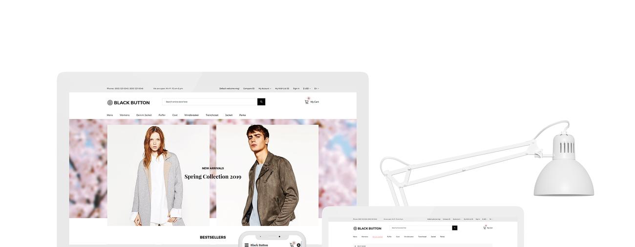 модный магазин элегантный шаблон opencart