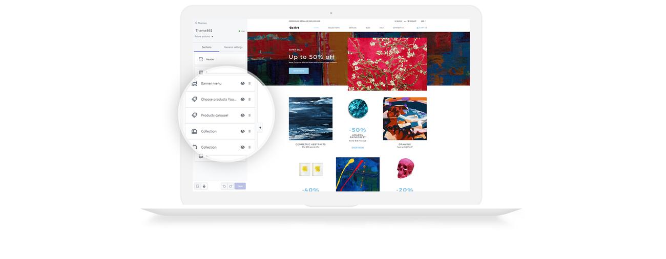 art clean creative shopify тема
