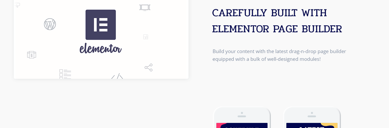конференция одна страница анимированная тема wordpress elementor