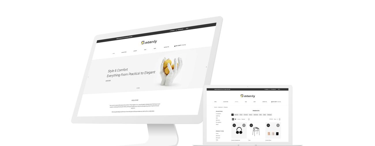 интерьер и мебель элегантная многостраничная тема shopify