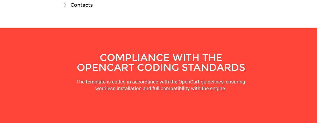арт-магазин чистый шаблон opencart