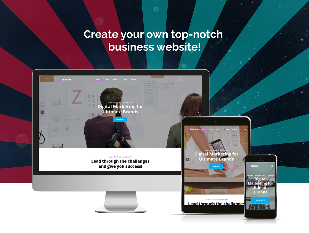 креативное агентство многофункциональная современная тема wordpress elementor