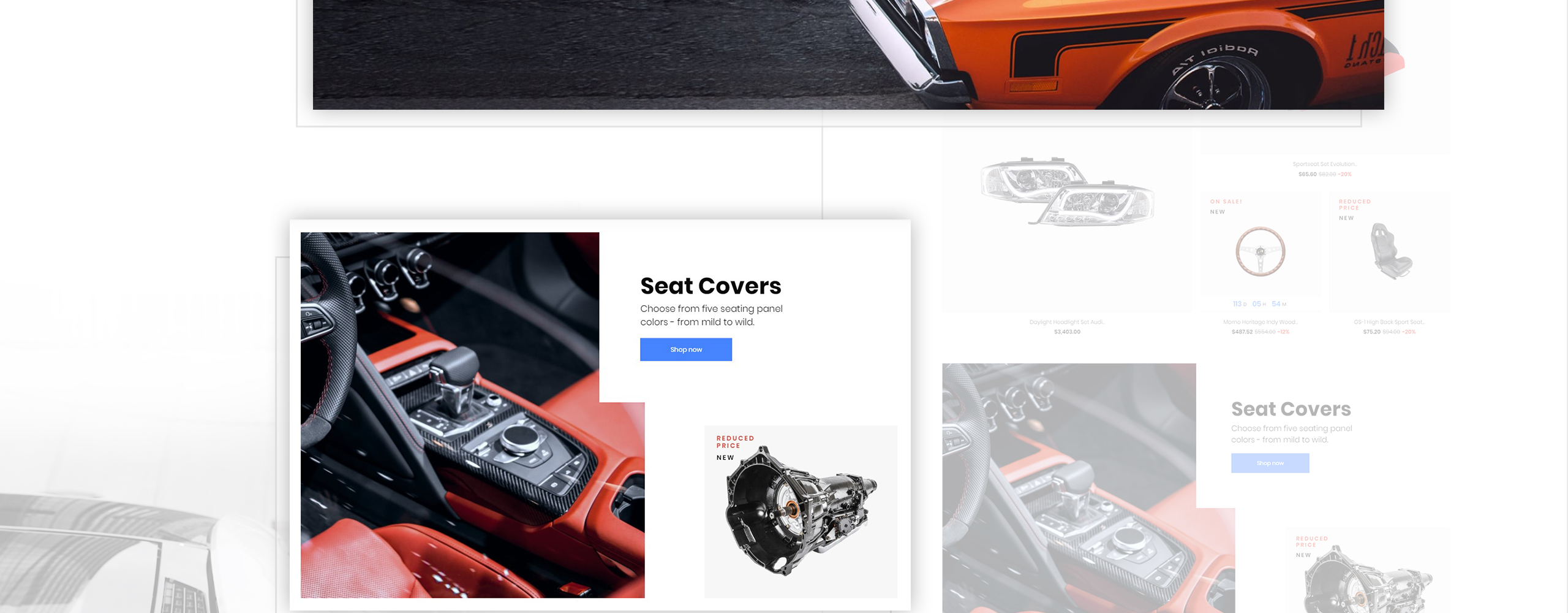 магазин запасных частей clean bootstrap ecommerce prestashop theme
