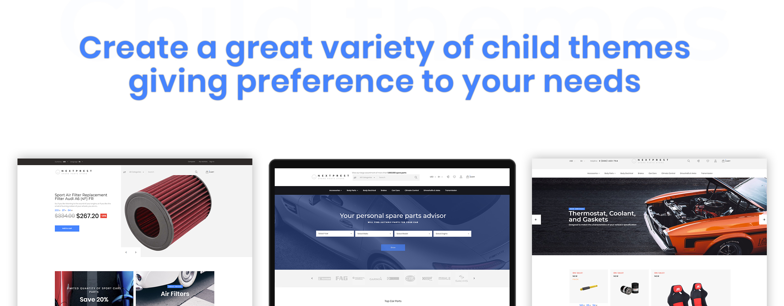 магазин запасных частей clean bootstrap ecommerce prestashop theme