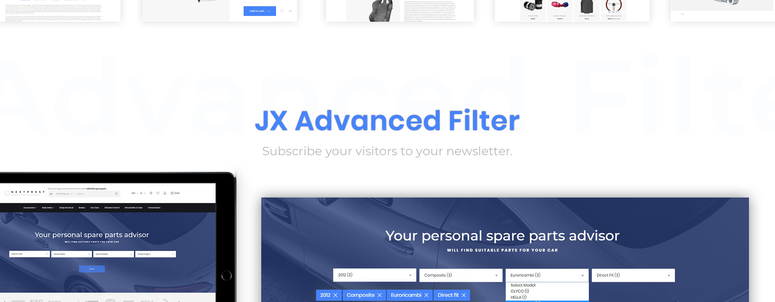 магазин запасных частей clean bootstrap ecommerce prestashop theme