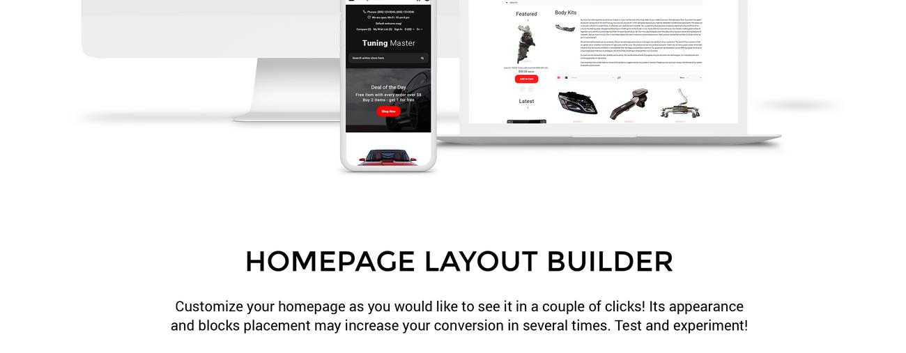 тюнинг автомобилей современный шаблон opencart