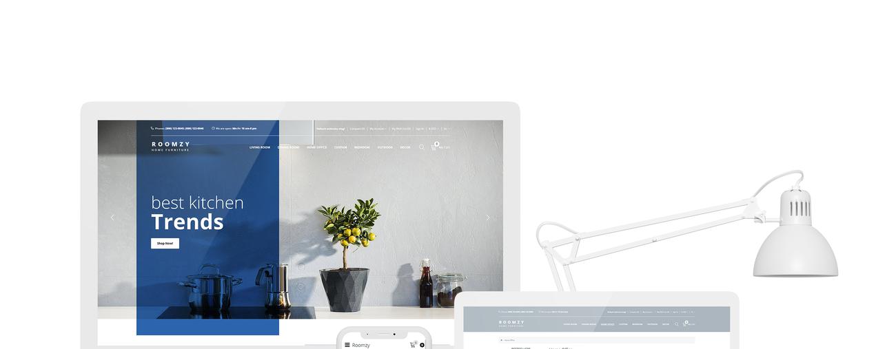 мебель чистый шаблон opencart