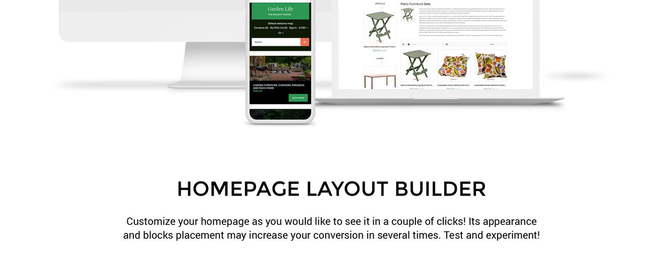 garden design ecommerce modern opencart template