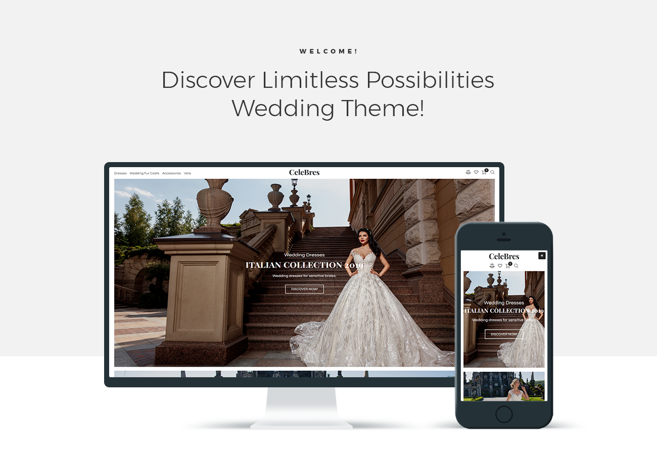 свадебный салон ecommerce modern elementor woocommerce theme