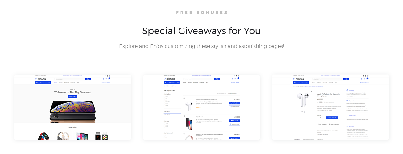 гаджеты электронная коммерция классическая тема elementor woocommerce