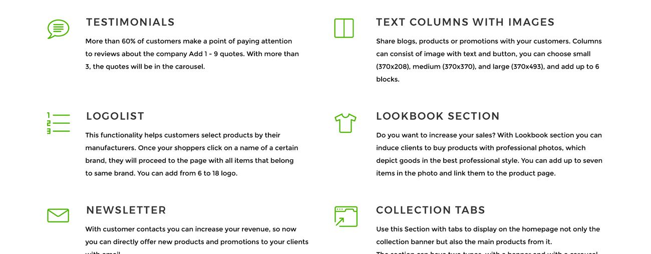 food store многостраничная чистая тема shopify
